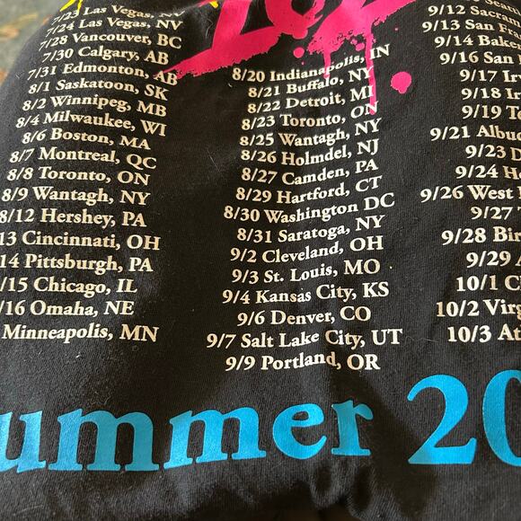 Blink 182 Black Concert Tee Small 2009 Tour Double Sided Punk Concert Rock Emo - Picture 4 of 4